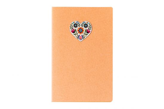 A5 Notizbuch – Volksherz Weiß (leer)