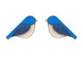 Holzohrringe Blue Bird Earrings