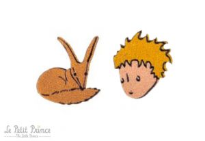 Holzohrringe Little Prince and Fox earrings