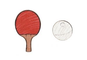 Holzohrringe Ping pong Earrings