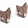 Holzohrringe Wolf Earrings