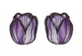 Holzohrringe Tulpe