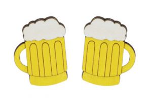Holzohrringe Beer Earrings