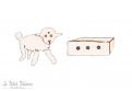 Holzohrringe Ohrringe Lamm und Box