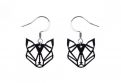 Holzohrringe Black Foxy Earrings