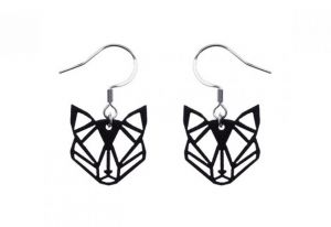 Holzohrringe Black Foxy Earrings