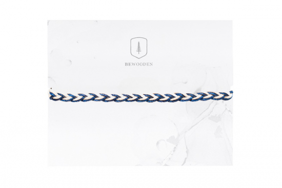 Strickarmband Blau