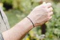 Strickarmband Schwarz