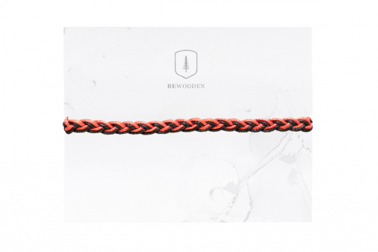 Strickarmband Rot