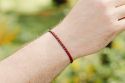 Strickarmband Rot