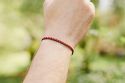 Strickarmband Rot