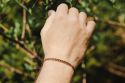 Strickarmband Braun