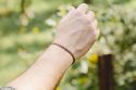 Strickarmband Braun