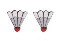 Holzohrringe Badminton Earrings
