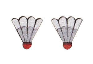 Holzohrringe Badminton Earrings