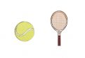 Holzohrringe Tennis Earrings