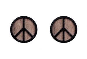 Holzohrringe Peace Earrings