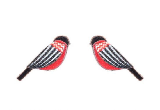 Holzohrringe Zigzag Cutebird Earrings