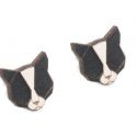 Holzohrringe Black Cat Earrings