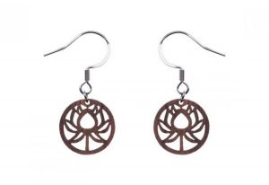 Holzohrringe Lotos Earrings