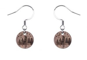 Holzohrringe Wood Dangle Earrings