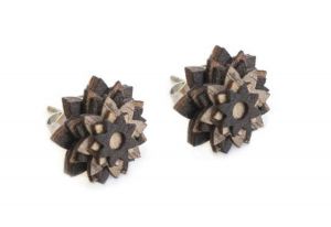 Holzohrringe African Flower Earrings