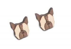 Holzohrringe French Bulldog Earrings