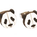 Holzohrringe Panda Earrings
