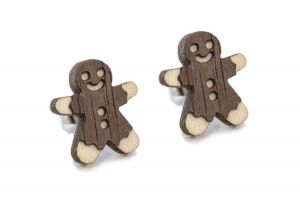 Holzohrringe Gingerbread Earrings