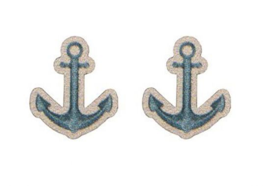 Holzohrringe Anchor Earrings