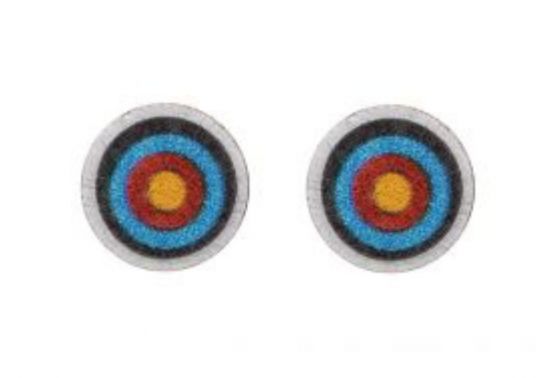 Holzohrringe Target Earrings