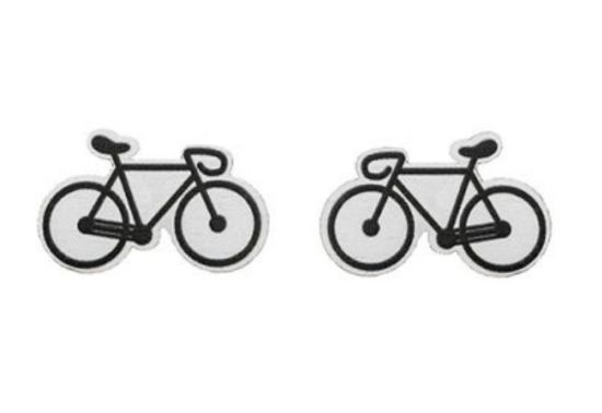Holzohrringe Road Bike Earrings