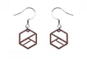Holzohrringe Hexaline Earrings