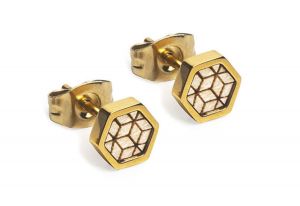 Metallohrringe Virie Earrings Hexagon