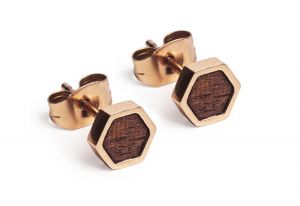 Metallohrringe Rea Earrings Hexagon