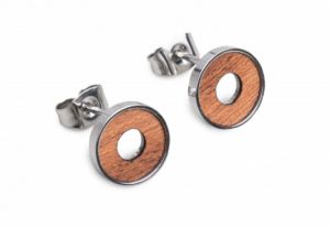 Metallohrringe Red Earrings Circle