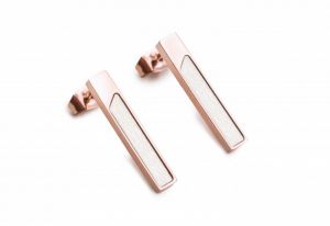 Metallohrringe Bright earrings rectangle