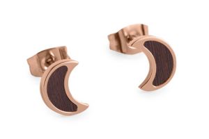 Metallohrringe Rose Earrings Halfmoon