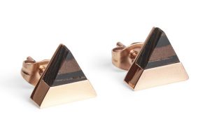 Metallohrringe Rose Earrings Triangle