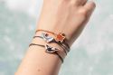 Holz-Armband mit Schnur – Orca