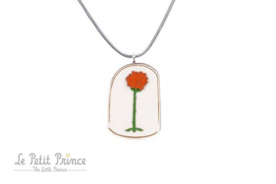 Holzanhänger Anhänger Rose des Kleinen Prinzen