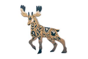 Holzpuzzle Scandi-Hirsch
