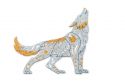 Holzpuzzle Scandi Wolf