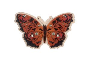 Holzbrosche Roter Schmetterling