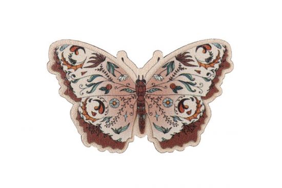 Holzbrosche Rosa Schmetterling