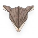 Holzbrosche Doe Brooch