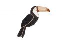 Holzbrosche Toucan Brooch