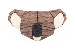 Holzbrosche Koala Brooch