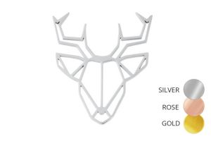 Metallbrosche Deer Steel Brooch