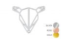 Metallbrosche Doe Steel Brooch